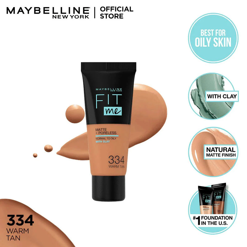 Maybelline fit me matte & poreless liquid foundation 18 ml